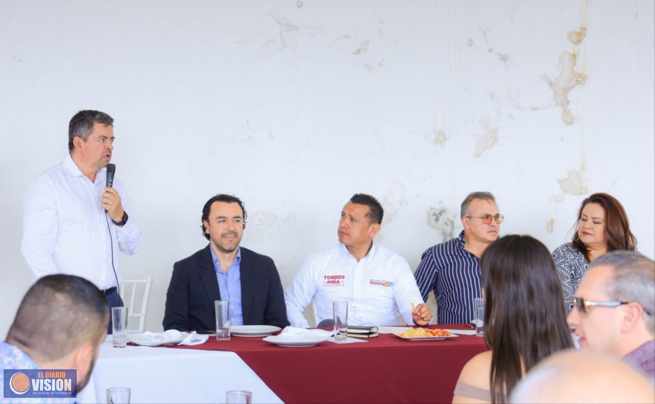 Empresarios morelianos reconocen plan de Torres Piña para combatir crisis de agua e inseguridad