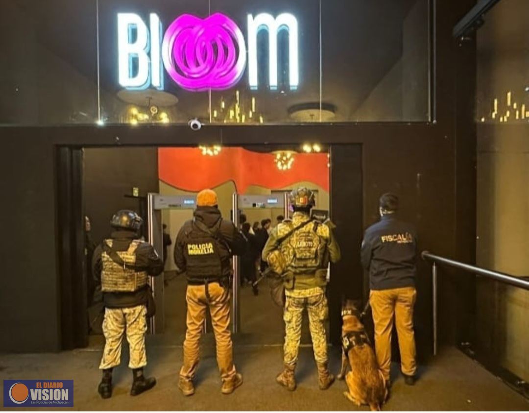 En bares de Morelia, aseguran mil dosis de metanfetaminas, cocaína y cristal 