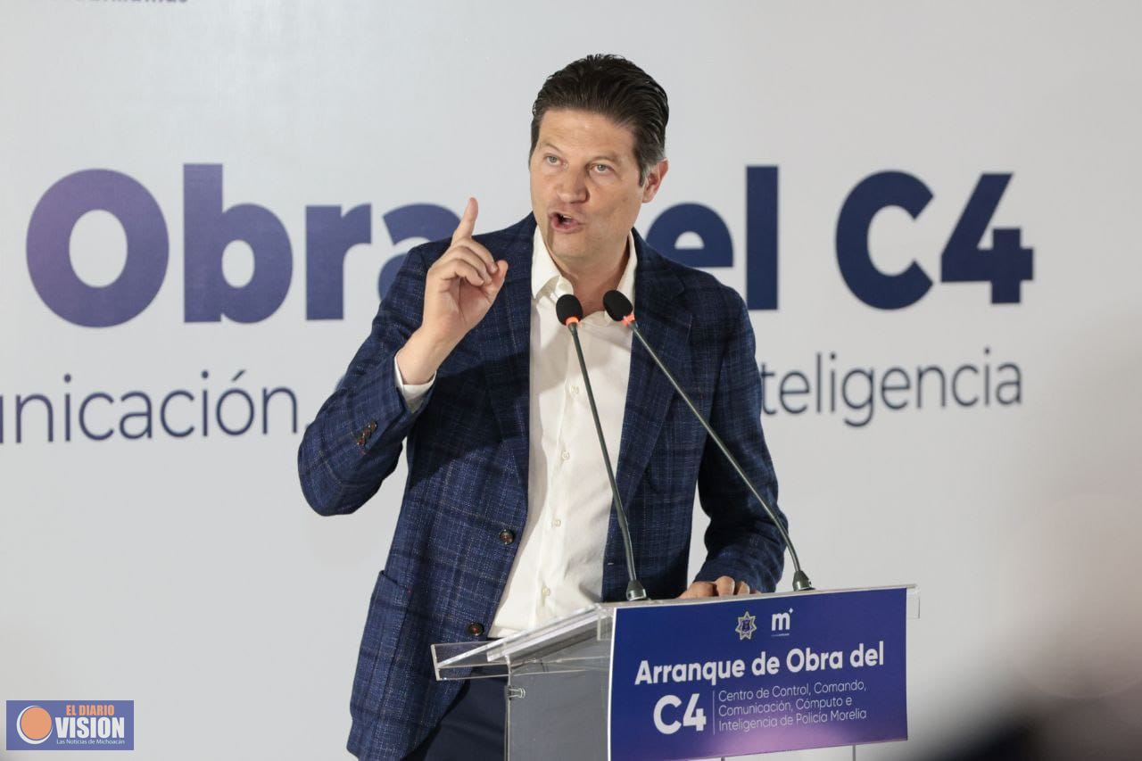 Alfonso Martínez arranca construcción del C4; Morelia, a la vanguardia en videovigilancia