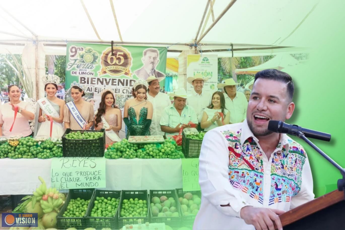Reconoce Reyes Galindo a productores de limón de El Chauz