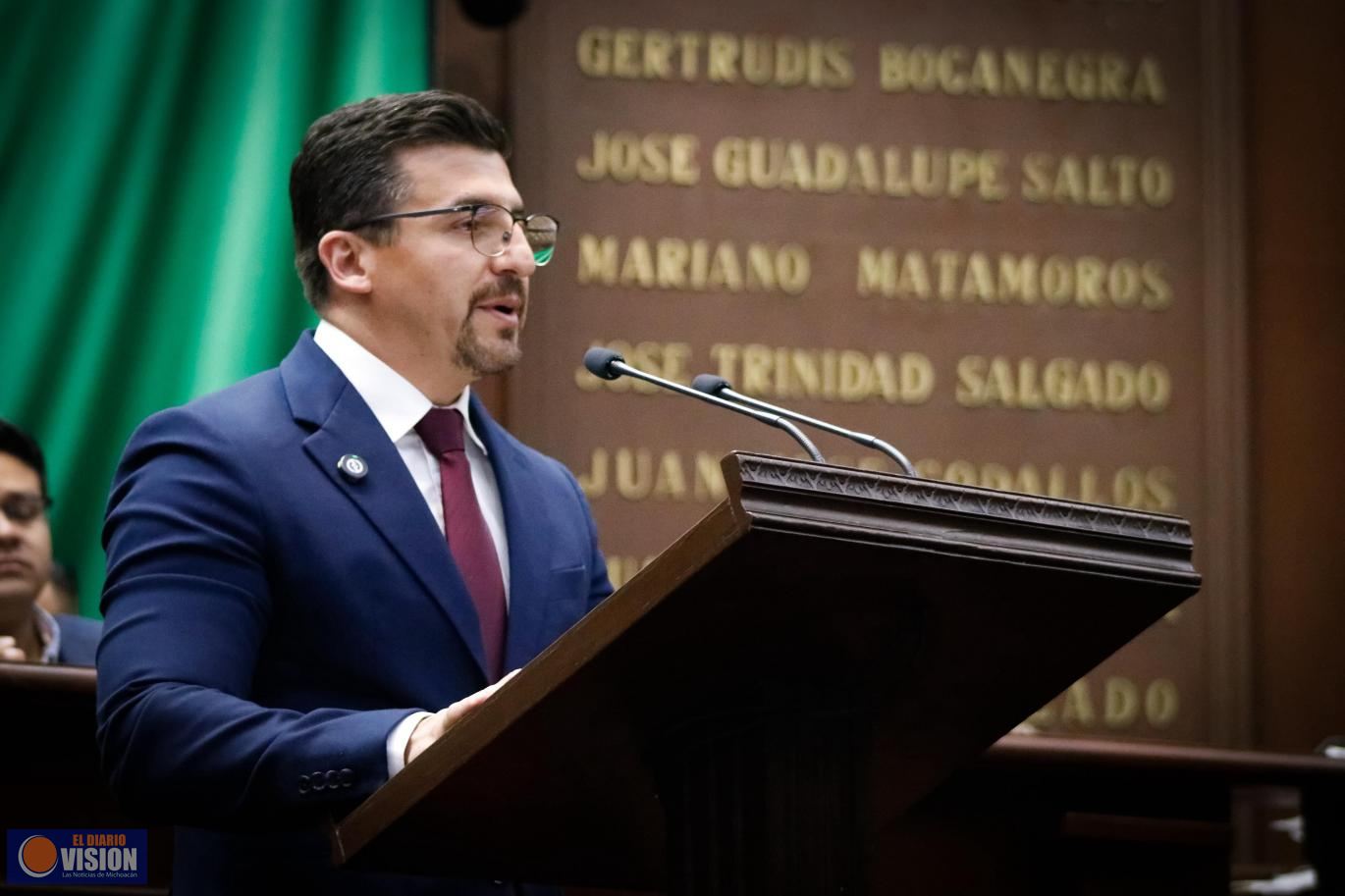 Toño Mendoza impulsa reforma penal para proteger la libertad y tranquilidad de los michoacanos