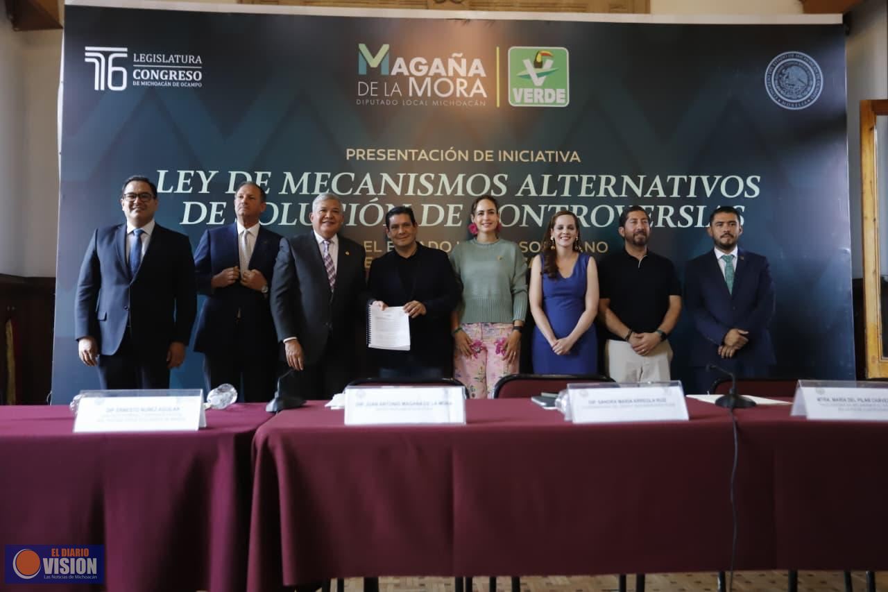 La Ley de Mecanismos Alternativos de Solución evitaría juicios, plantea Magaña de la Mora 