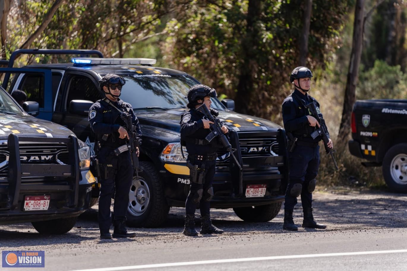 Mejora la confianza en la Policía Morelia: Gobierno Federal