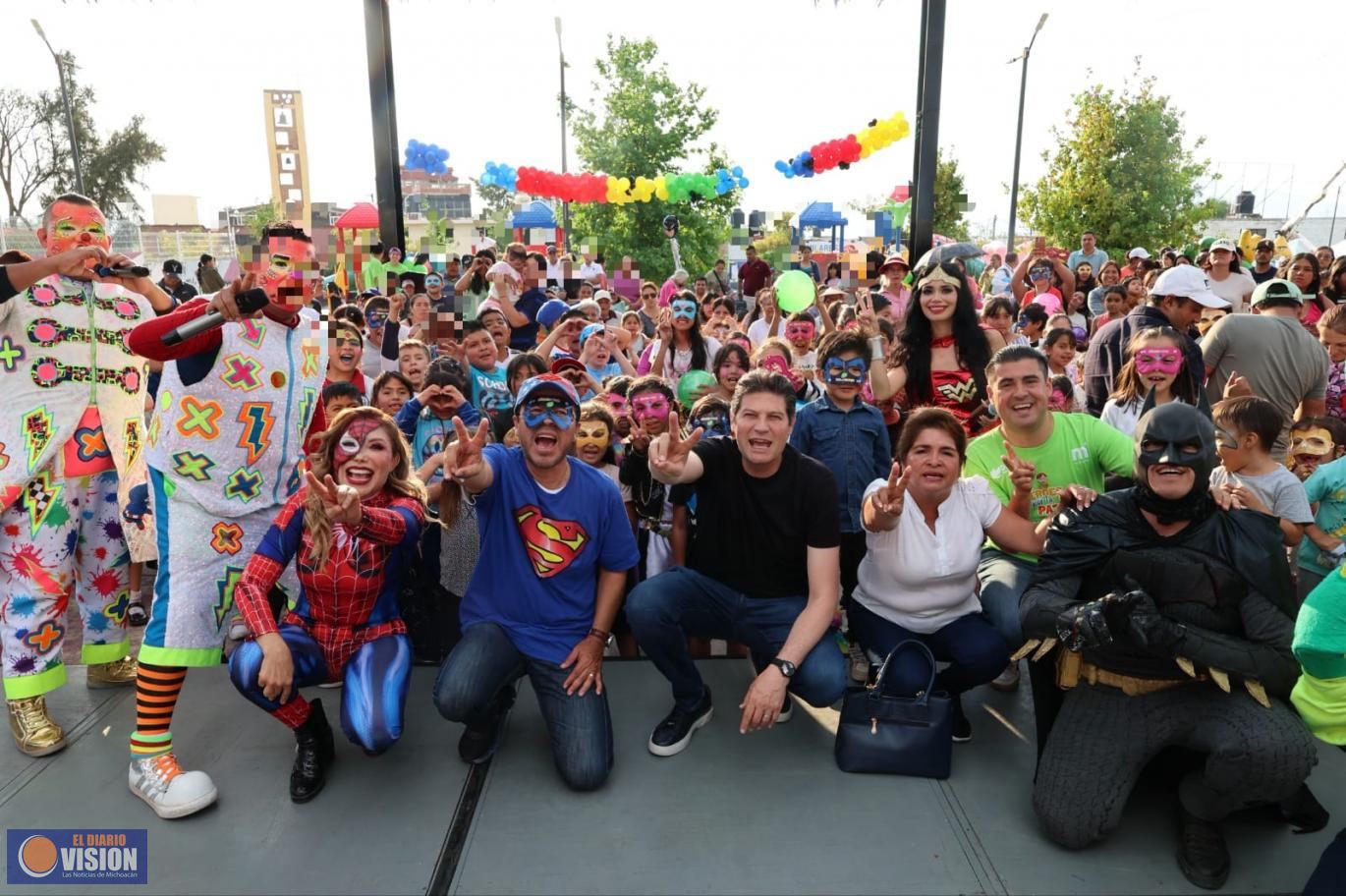 Alfonso Martínez celebra a la niñez en Santa María y llama a cuidar el futuro de Morelia