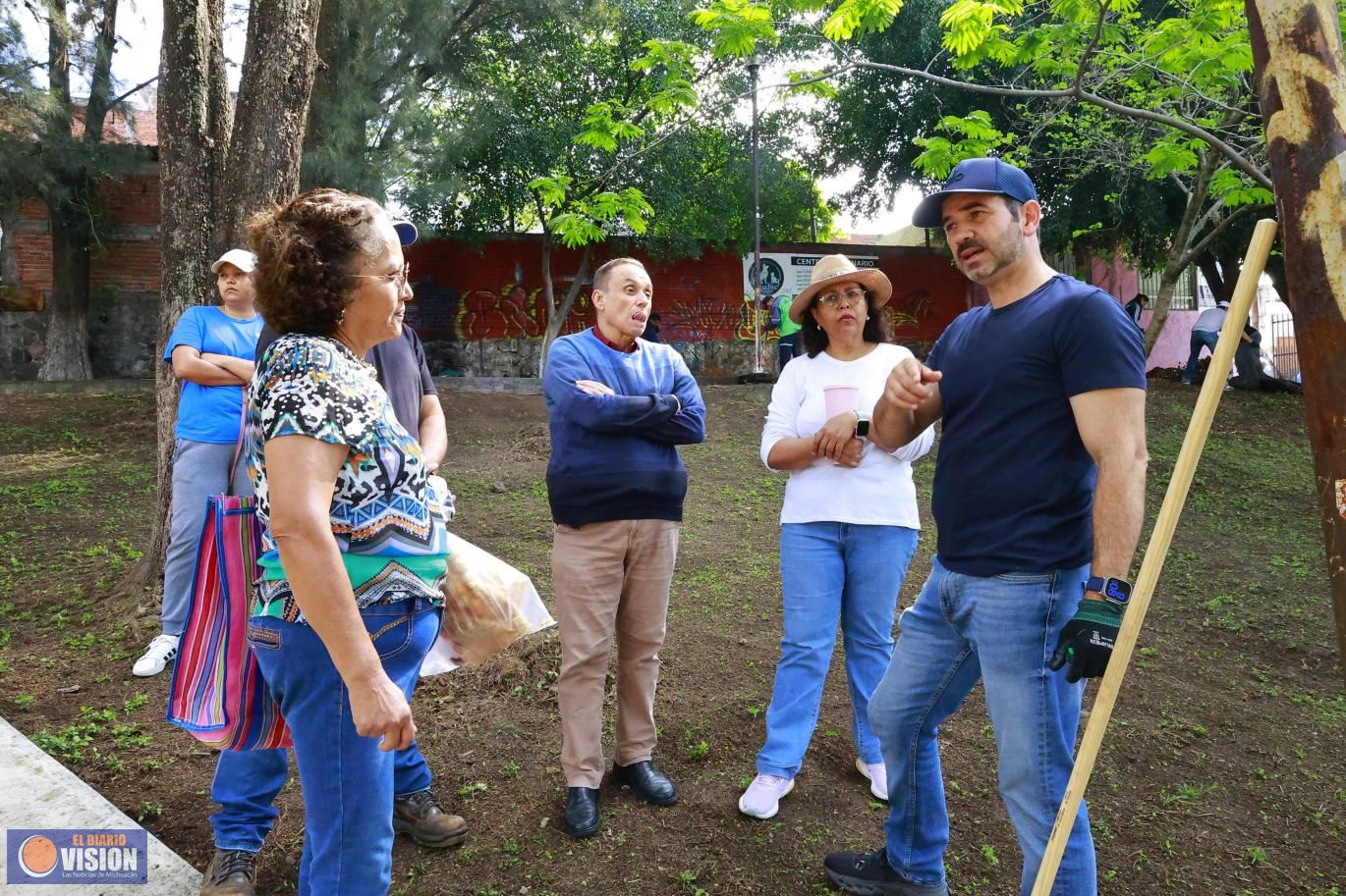Yankel Benítez encabeza jornada ciudadana de limpieza en Lomas de Santiaguito