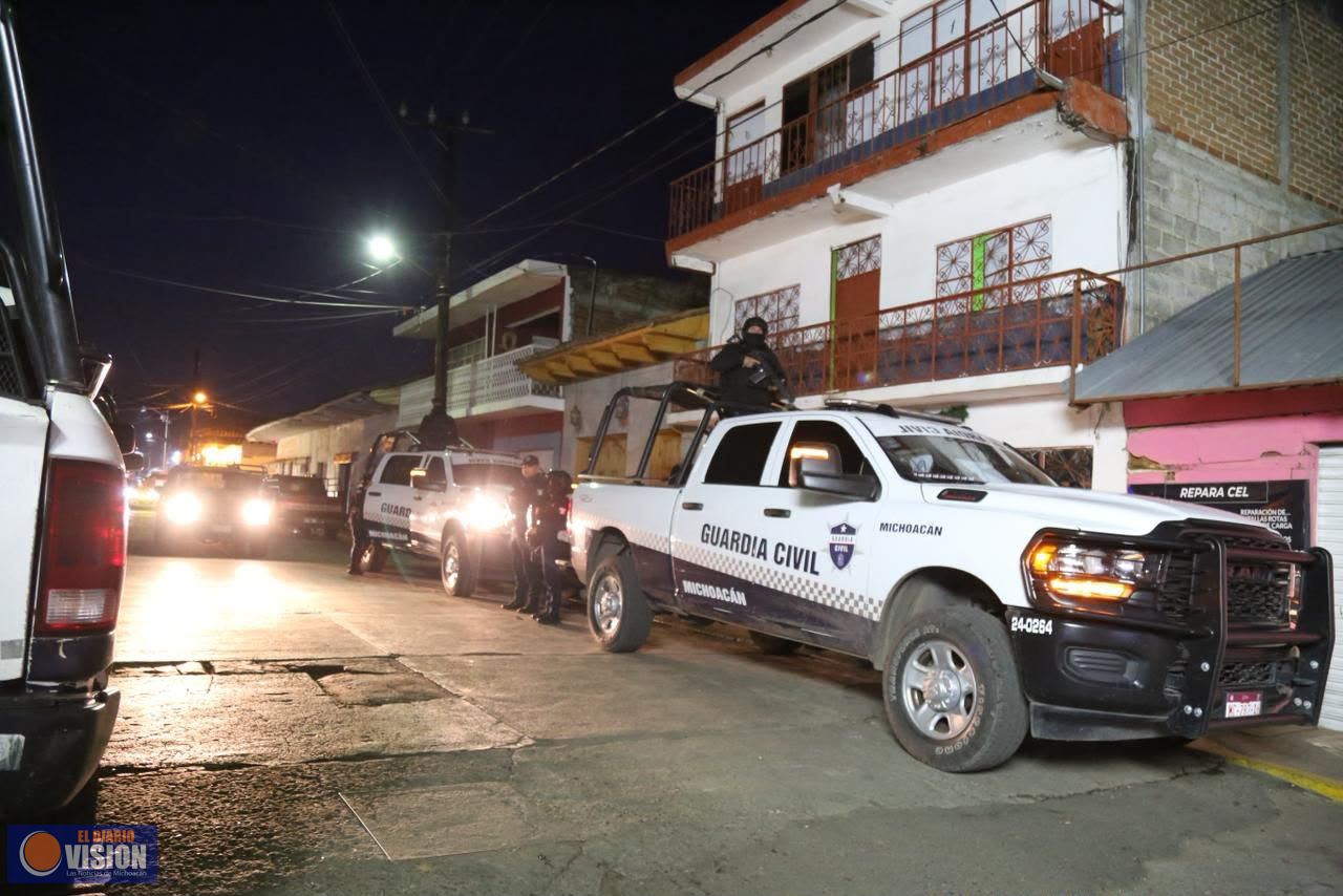 Tras repeler una agresión, SSP y GN detienen a 4 personas y abaten a presunto líder delincuencial