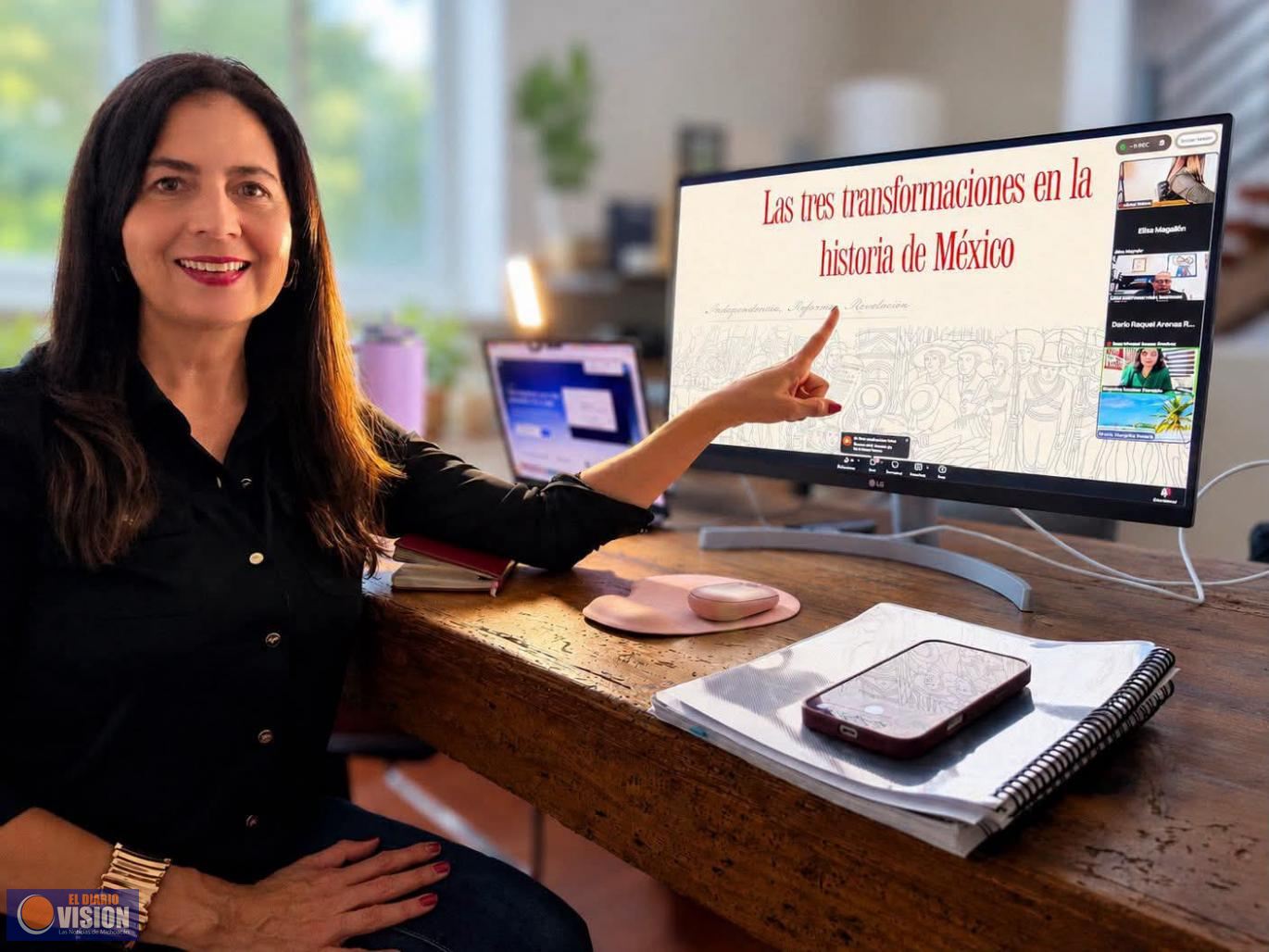 Gaby Molina, fortalece su preparación para encabezar la transformación en Michoacán