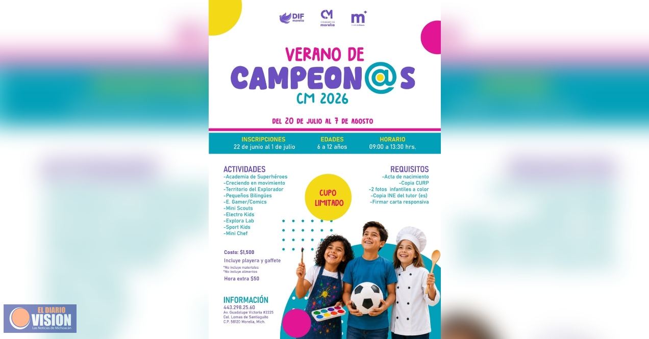 Colegio de Morelia abre inscripciones para 