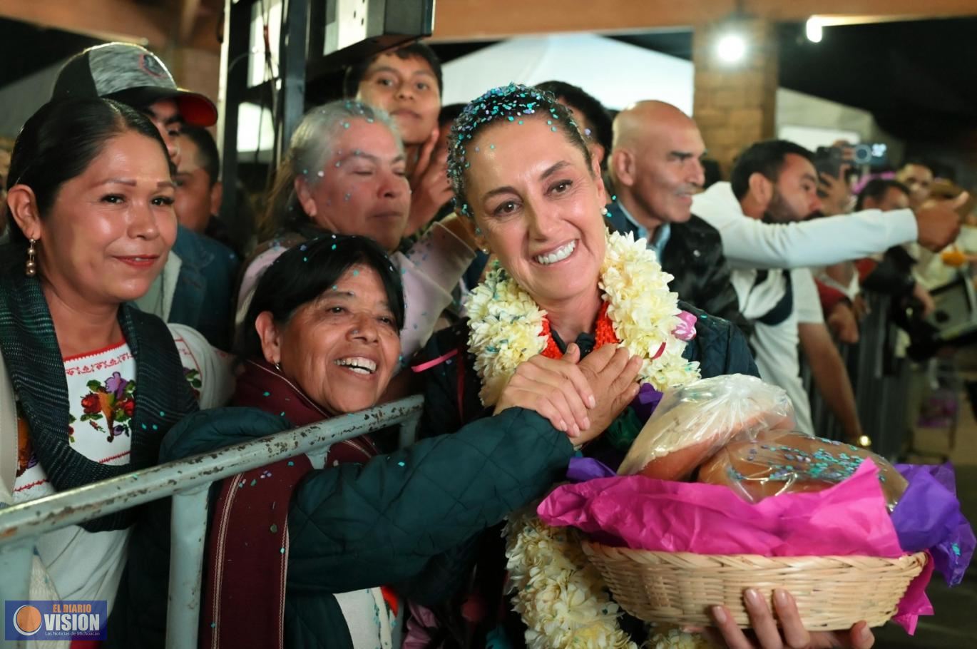 Presidenta Claudia Sheinbaum Continúa gira por Michoacán en Quiroga Y Morelia 