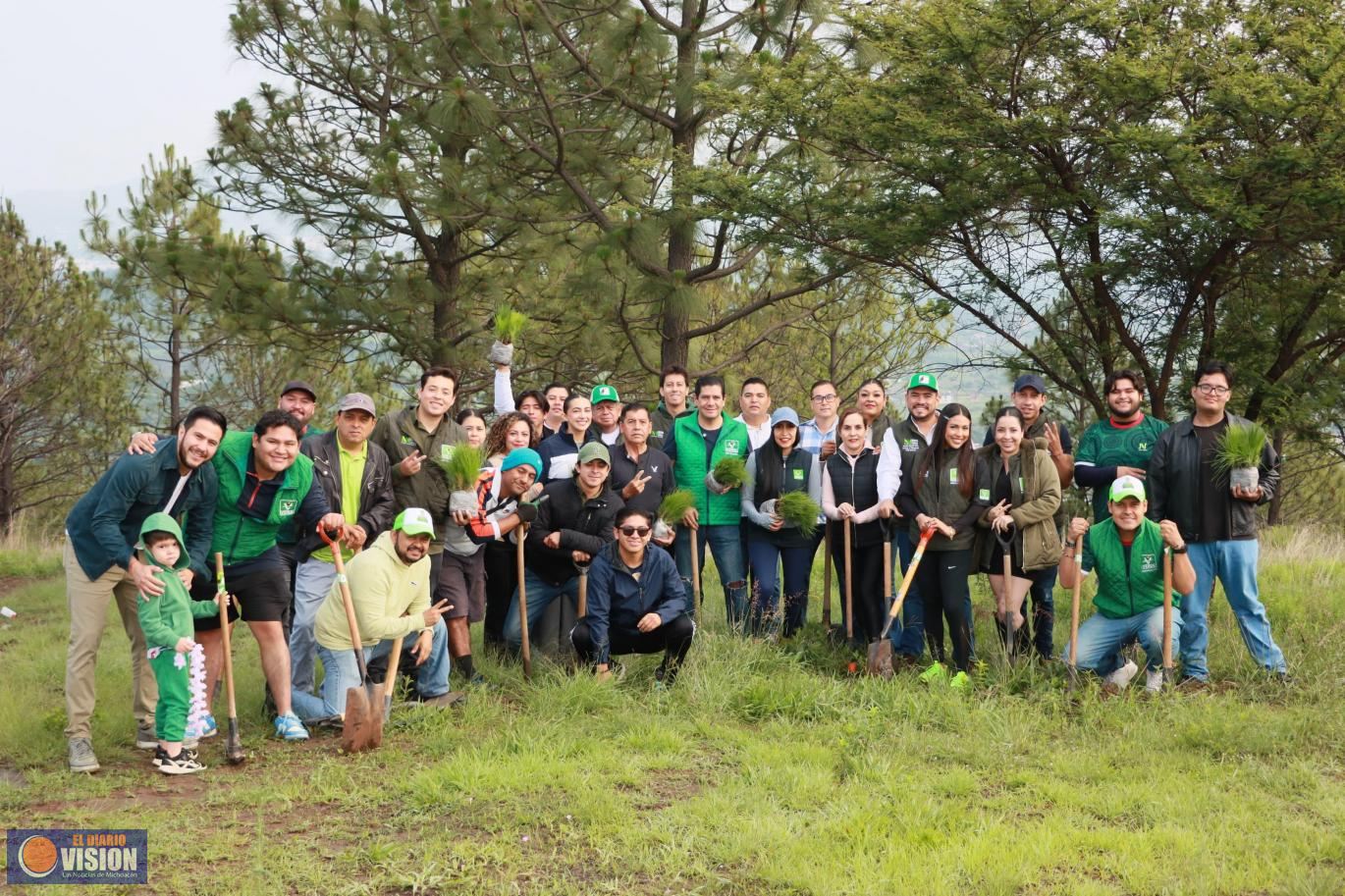 Encabeza PVEM jornada de reforestación en Morelia como parte del plan 