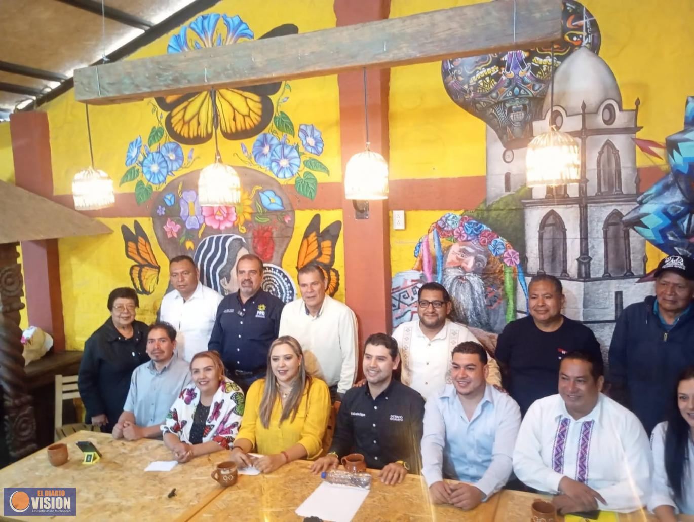 Octavio Ocampo, inicia en Paracho recorrido estatal para construir la agenda ciudadana del PRD