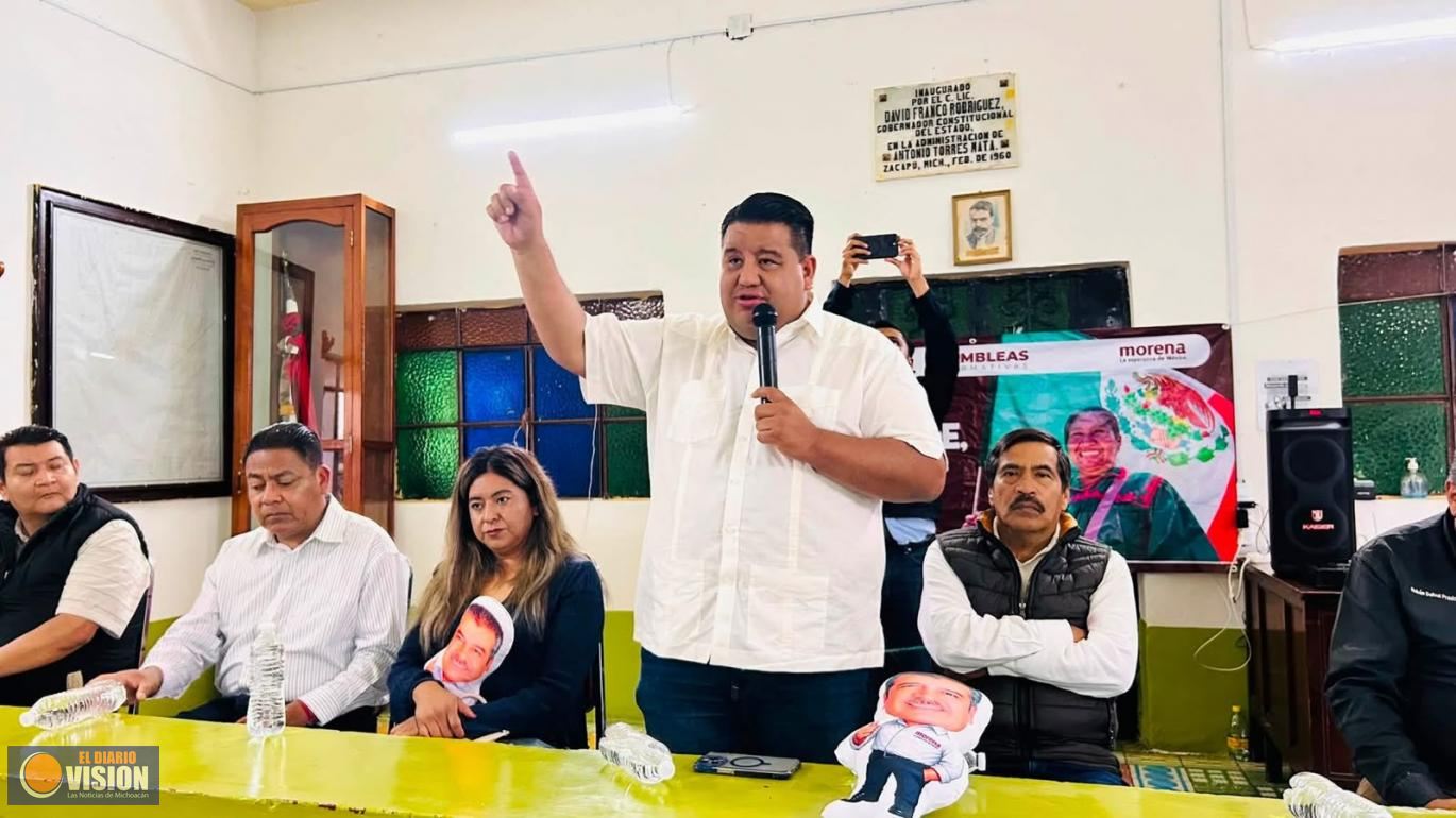 En Zacapu, refuerzan la estructura de Raúl Morón