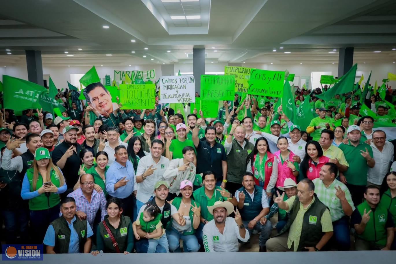 Supera PVEM las 100 mil afiliaciones en Michoacán