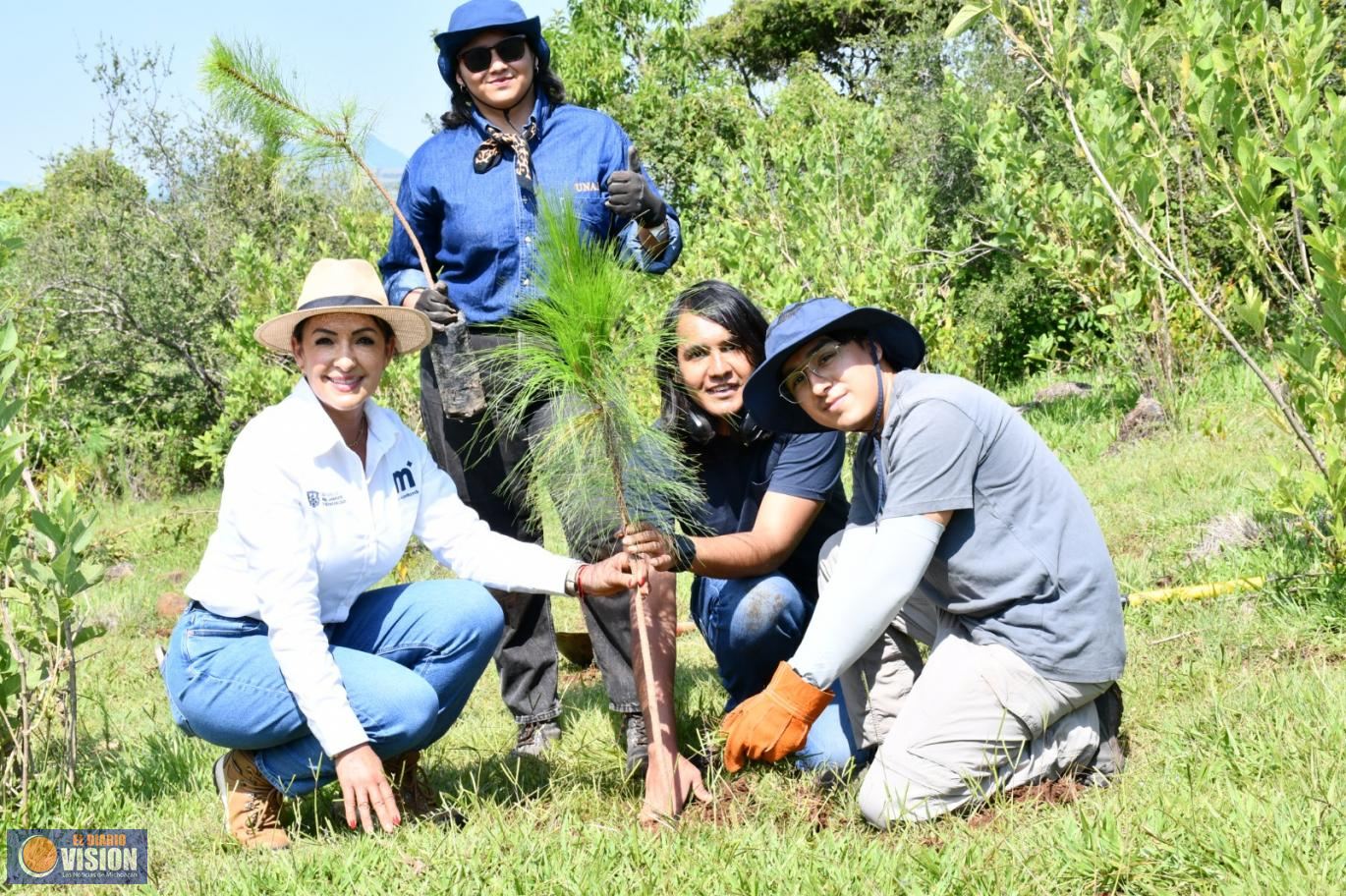 Gobierno de Morelia lleva jornada de reforestación a Tiripetío