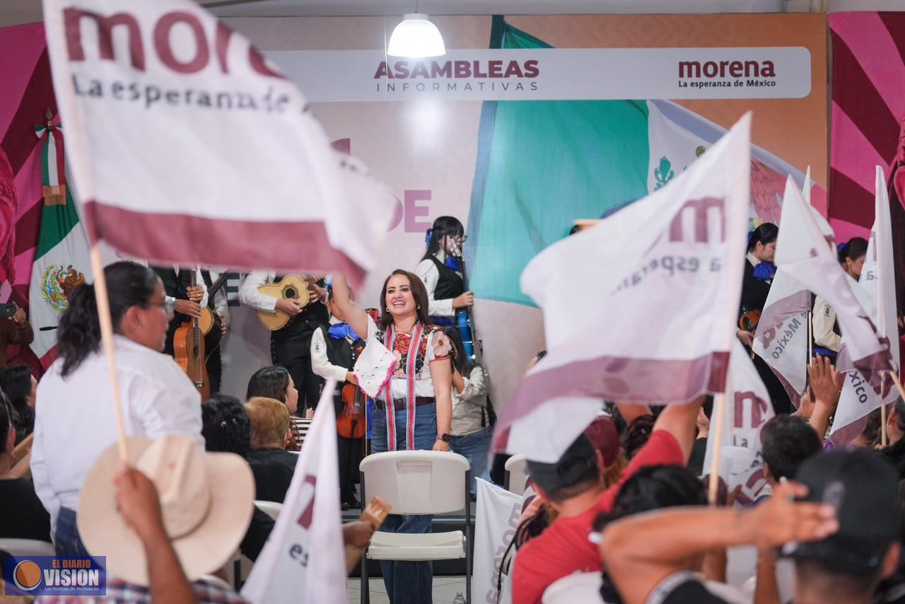 Asambleas informativas consolidan la fuerza de Morena en Michoacán: Gladyz Butanda