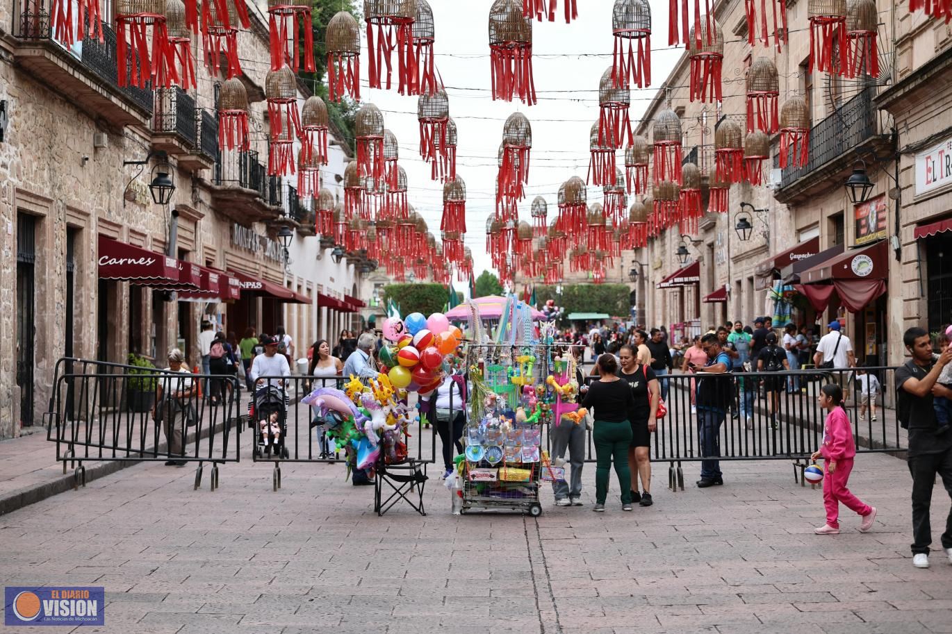 Gobierno de Morelia realiza dispositivo de orden en el centro histórico