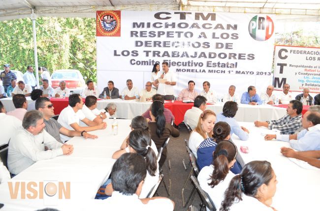 Los trabajadores comprometidos con el desarrollo de Michoacán: CTM