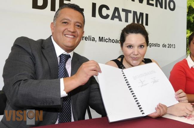 Signan convenio de colaboración Icatmi y Dif Estatal