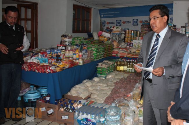 PAN Michoacán entregará 15 toneladas para damnificados en municipios