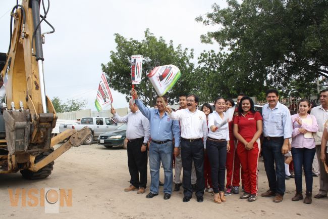 Inicia obra de acceso en el plantel del Cobaem Huetamo