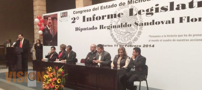 El Diputado Reginaldo Sandoval, Rindió Segundo Informe Legislativo. 