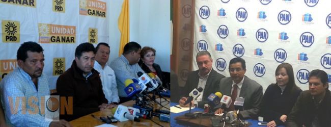 PAN y PRD coinciden opiniones en el Segundo Informe de Gobierno de Fausto Vallejo a celebrarse