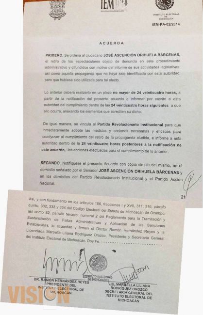 PAN celebra acuerdo del IEM contra ‘Chon’ Orihuela por violar ley electoral