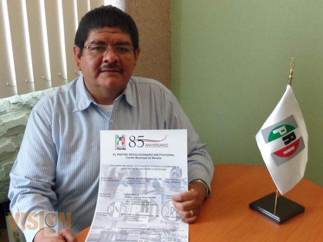 Anuncia PRI municipal sus actividades conmemorativas con motivo de su 85 Aniversario