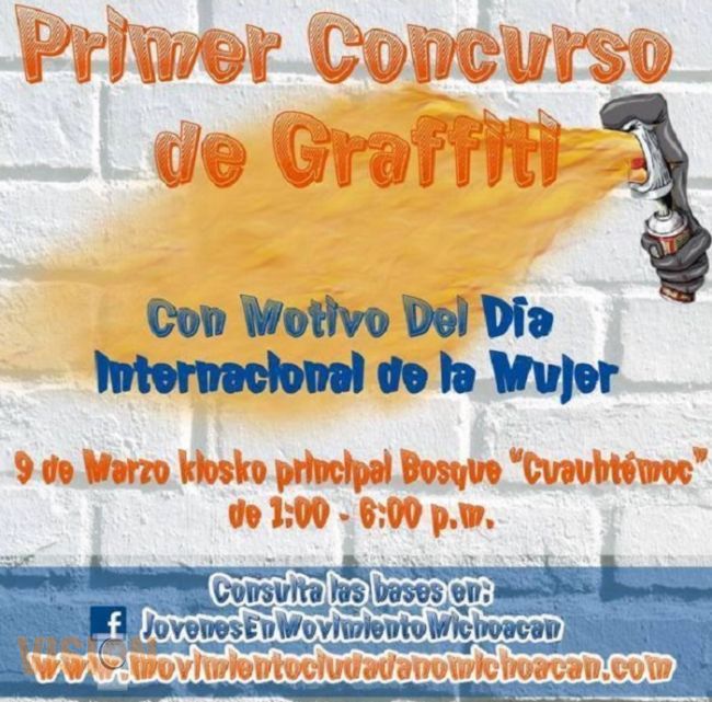 Convoca MC a los jóvenes a participar en su concurso de grafiti por Día Internacional de la Mujer