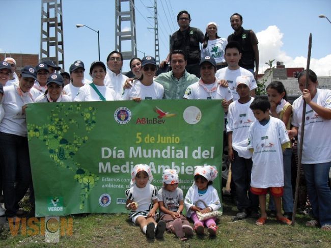 Realiza mega reforestación el Partido Verde en Michoacán.
