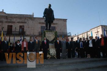 Conmemoran el CCV del natalicio de Benito Juárez