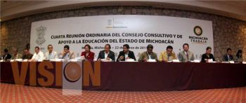 4ta Sesión Ordinaria del Consejo Consultivo y de Apoyo a la Educación en Michoacán.
