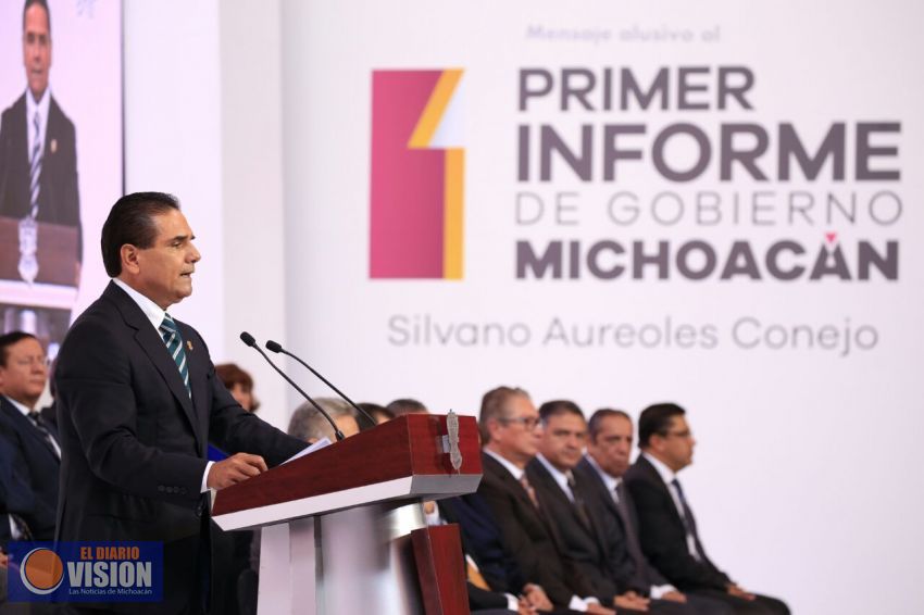 Mensaje del gobernador Silvano Aureoles Conejo en su primer informe de labores