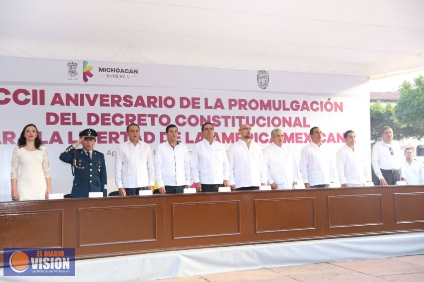 Conmemora Gobernador CCII aniversario de la promulgación de la Constitución de Apatzingán