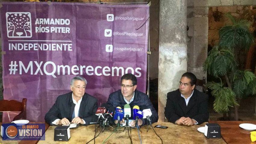 Ríos Piter alcanza 20 estados en dispesión de firmas 
