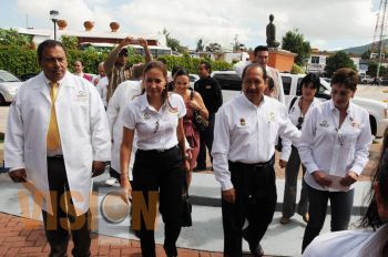 Inauguran Leonel Godoy Rangel y Magdalena Ojeda Arana obras en el Hospital de la Mujer