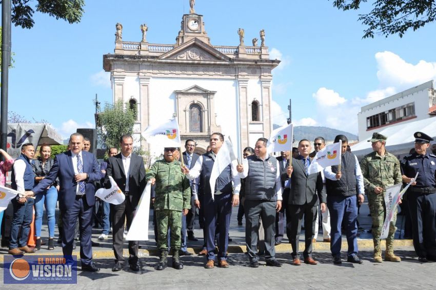 Arranca Gobernador operativo de Coordinación Regional en materia de Seguridad en Uruapan