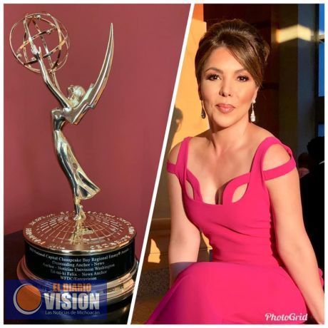 Periodista de Michoacán, gana Emmy, como mejor presentadora de Noticias en Estados Unidos