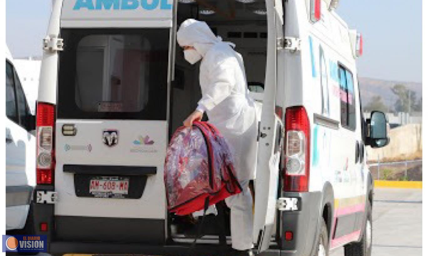 Michoacán reporta 175 casos  confirmados y 10 defunciones, hoy sábado 
