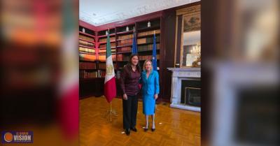 Celeste Ascencio, fortalece cooperación entre México y Francia 