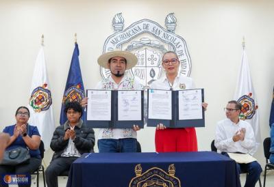 La UMSNH signa convenio con el Consejo Supremo Indígena 