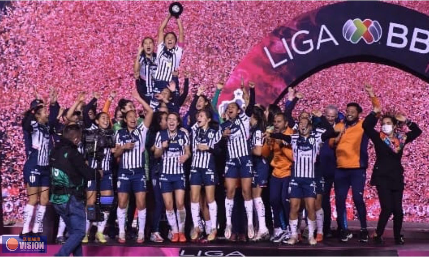 Rayadas de Monterrey son las campeonas de la Liga MX Femenil