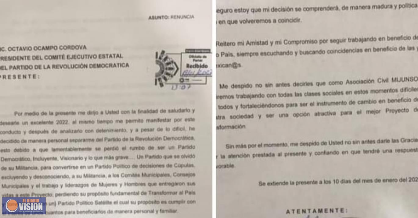 PRD se sigue desfondando, Octavio Campo, no cumple encomienda 