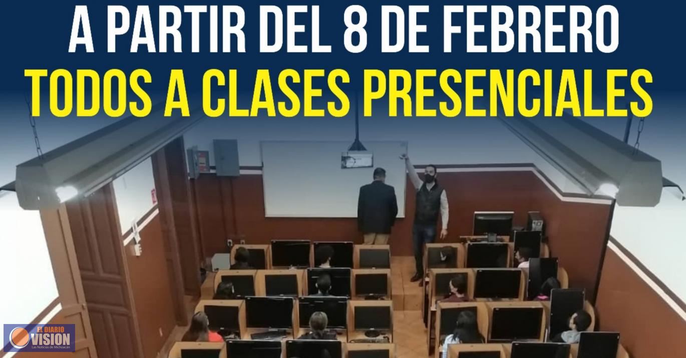 UMSNH regresa a clases presenciales este 8 de febrero