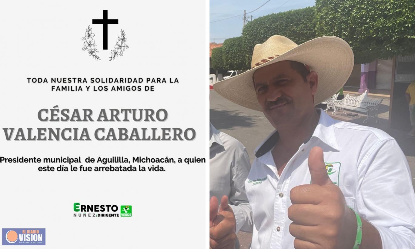 Lamenta Partido Verde asesinato del edil de Aguililla