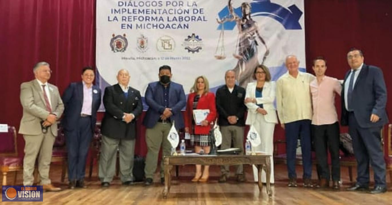 Participa Poder Judicial de Michoacán en mesa de diálogo sobre la Reforma Laboral