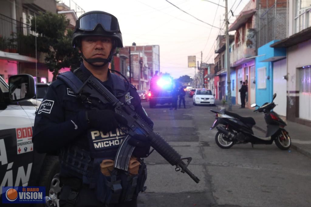 Combate frontal a la delincuencia, patrullajes aéreos y terrestres en Morelia