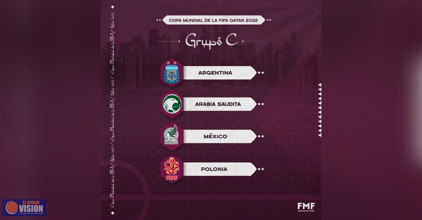 México enfrentará a Argentina, Polonia y Arabia Saudita en la Copa del Mundo Qatar 2022