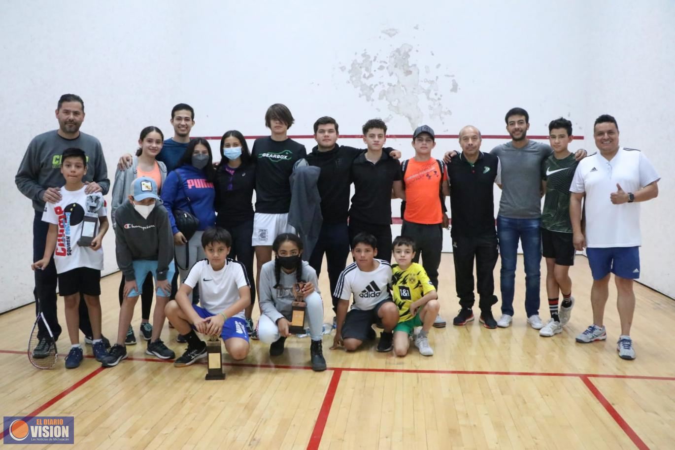 Listo, squash michoacano rumbo a Juegos Nacionales 2022