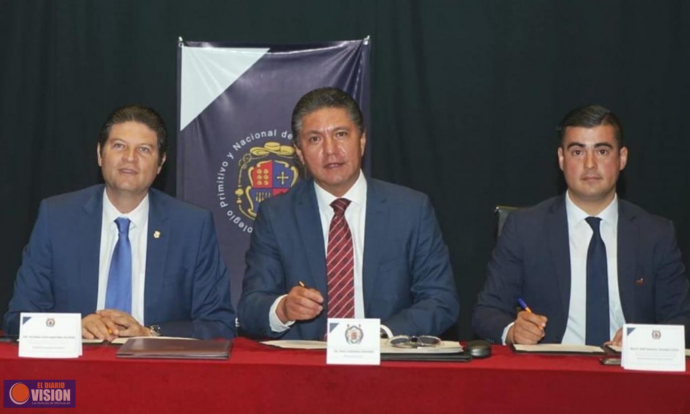 UMSNH y Colegio de Morelia signan convenio de vinculación institucional 